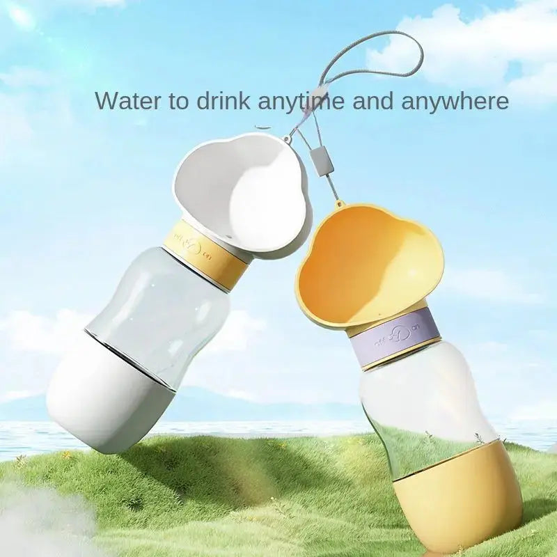 Travel Dog Bottle – Portable Water Feeder with Bowl STTM
