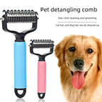 Dog Grooming Comb – Shedding & Detangling Tool
