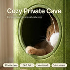 Cat Tree House with Scratcher & Condo