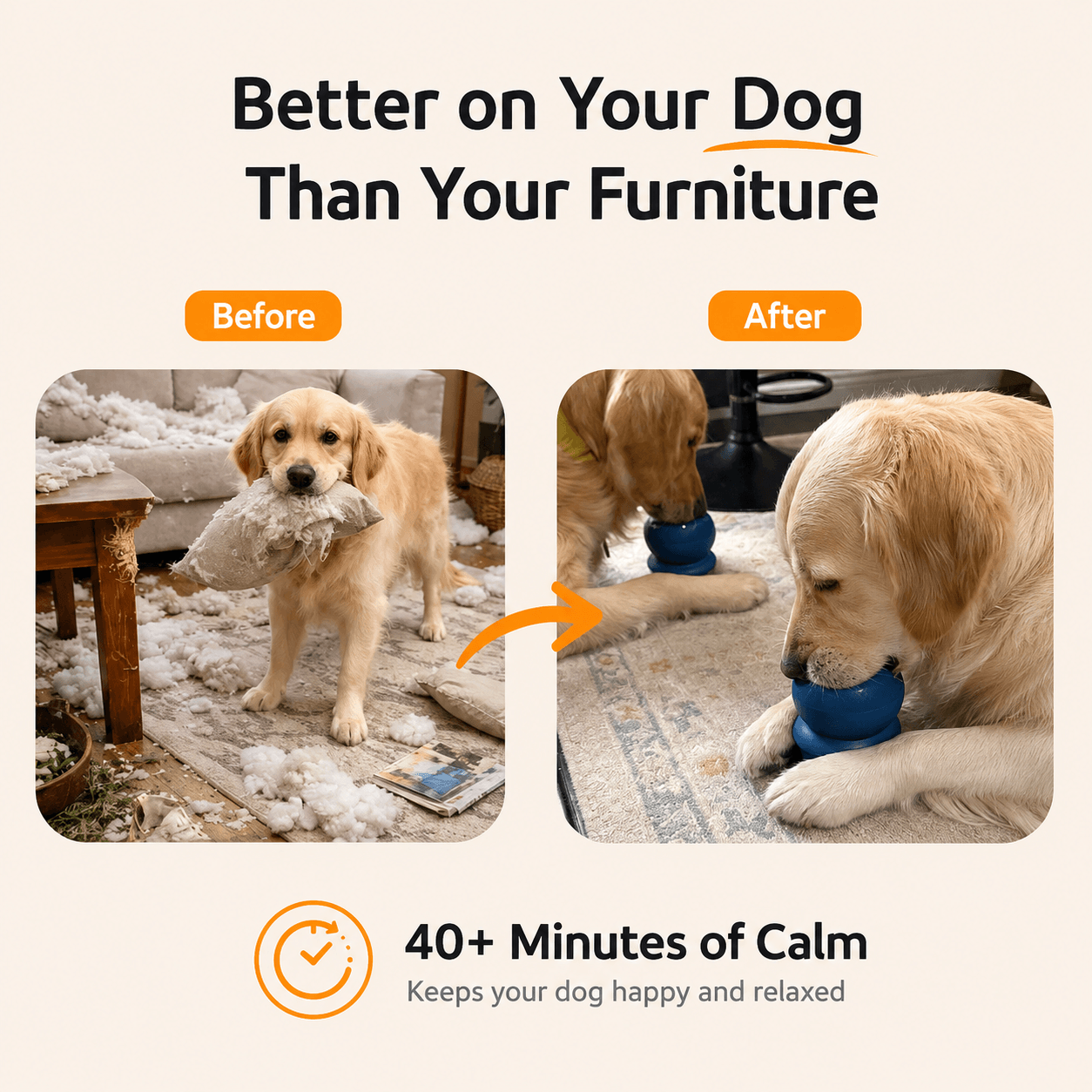 Frozen Fillable Dog Chew Toy