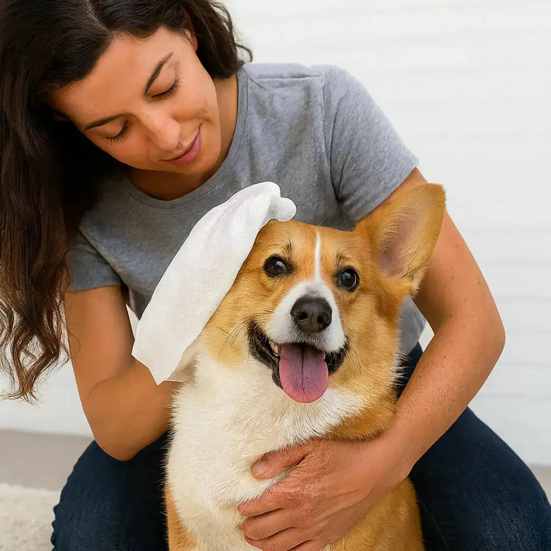 Deodorizing Pet Glove Wipes (18-Pack) Mud- Free Paws Fursera