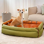 Dog Car Seat Bed – Faux Leather Booster for Medium & Large Dogs Fursera