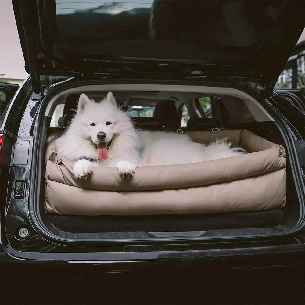 Dog Car Seat Bed – Faux Leather Booster for Medium & Large Dogs Fursera