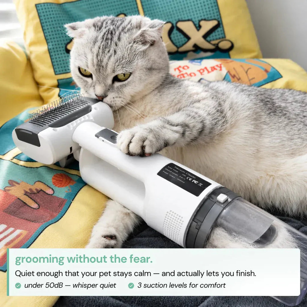 Pet Grooming Vacuum Brush