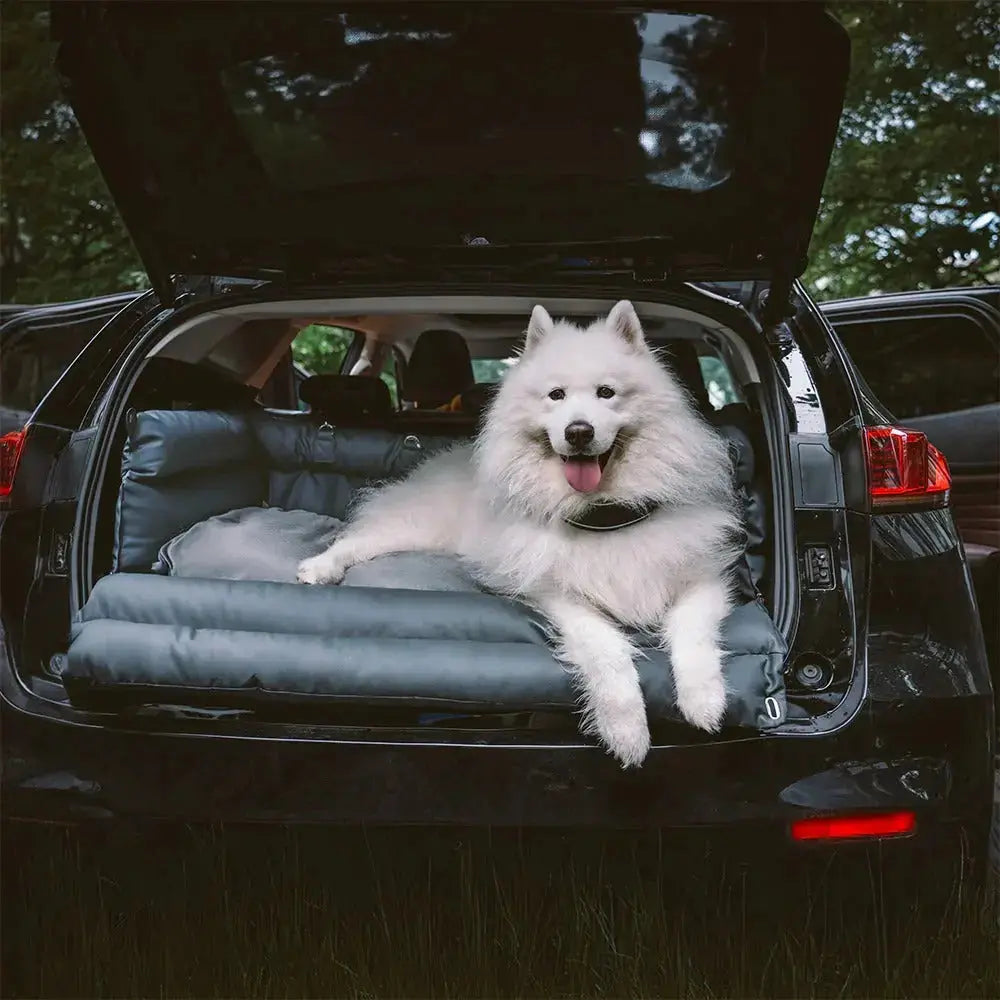 Dog Car Seat Bed – Faux Leather Booster for Medium & Large Dogs Fursera