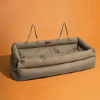 Dog Car Seat Bed – Faux Leather Booster for Medium & Large Dogs Fursera