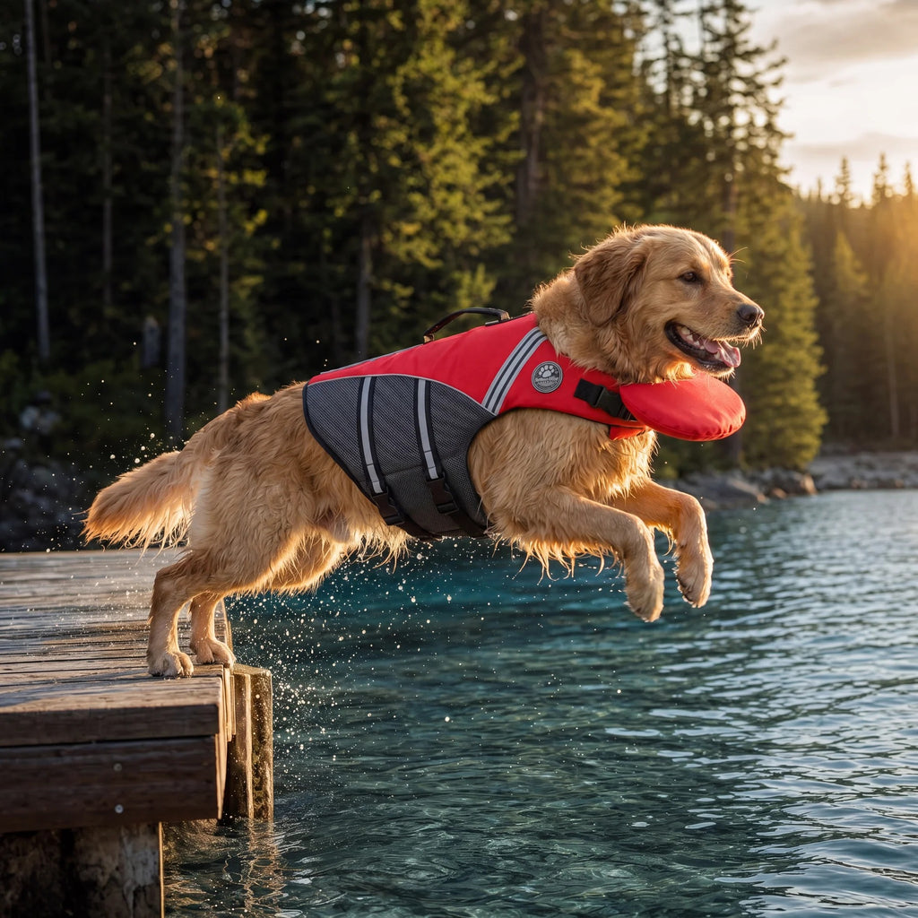 Dog Life Jacket with Head Support
