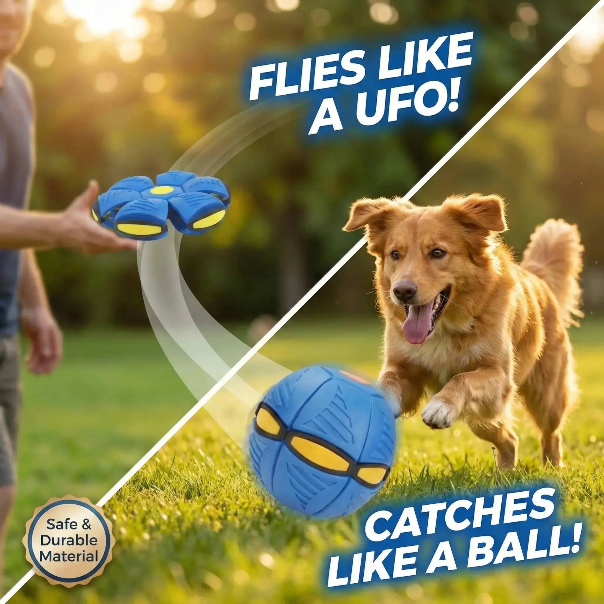 Interactive Frisbee Transforming Dog Toy Ball Fursera