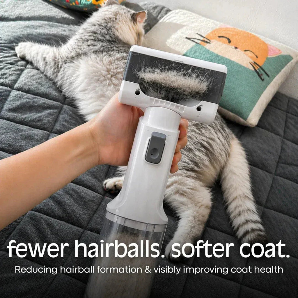 Pet Grooming Vacuum Brush