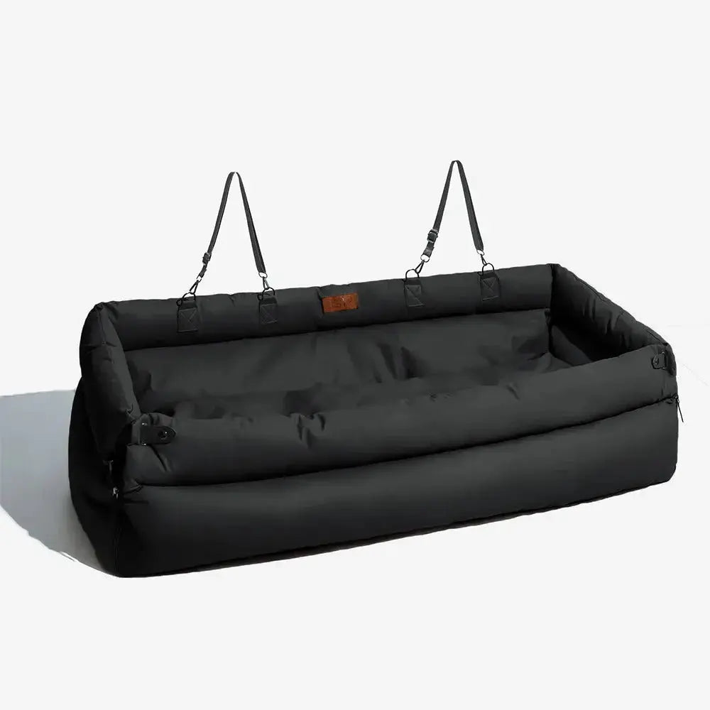 Dog Car Seat Bed – Faux Leather Booster for Medium & Large Dogs Fursera