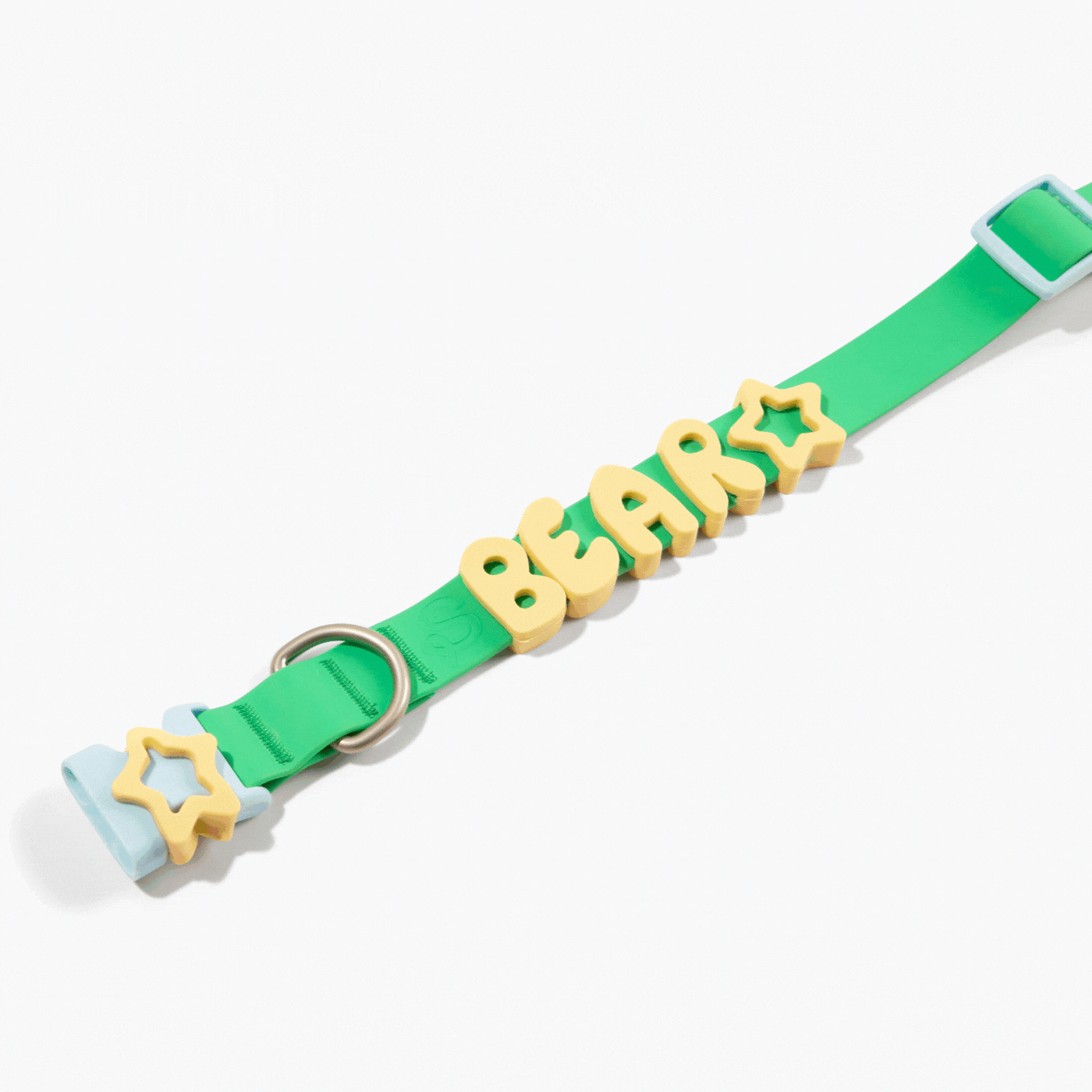 Waterproof Dog Collar with Custom Name Charms