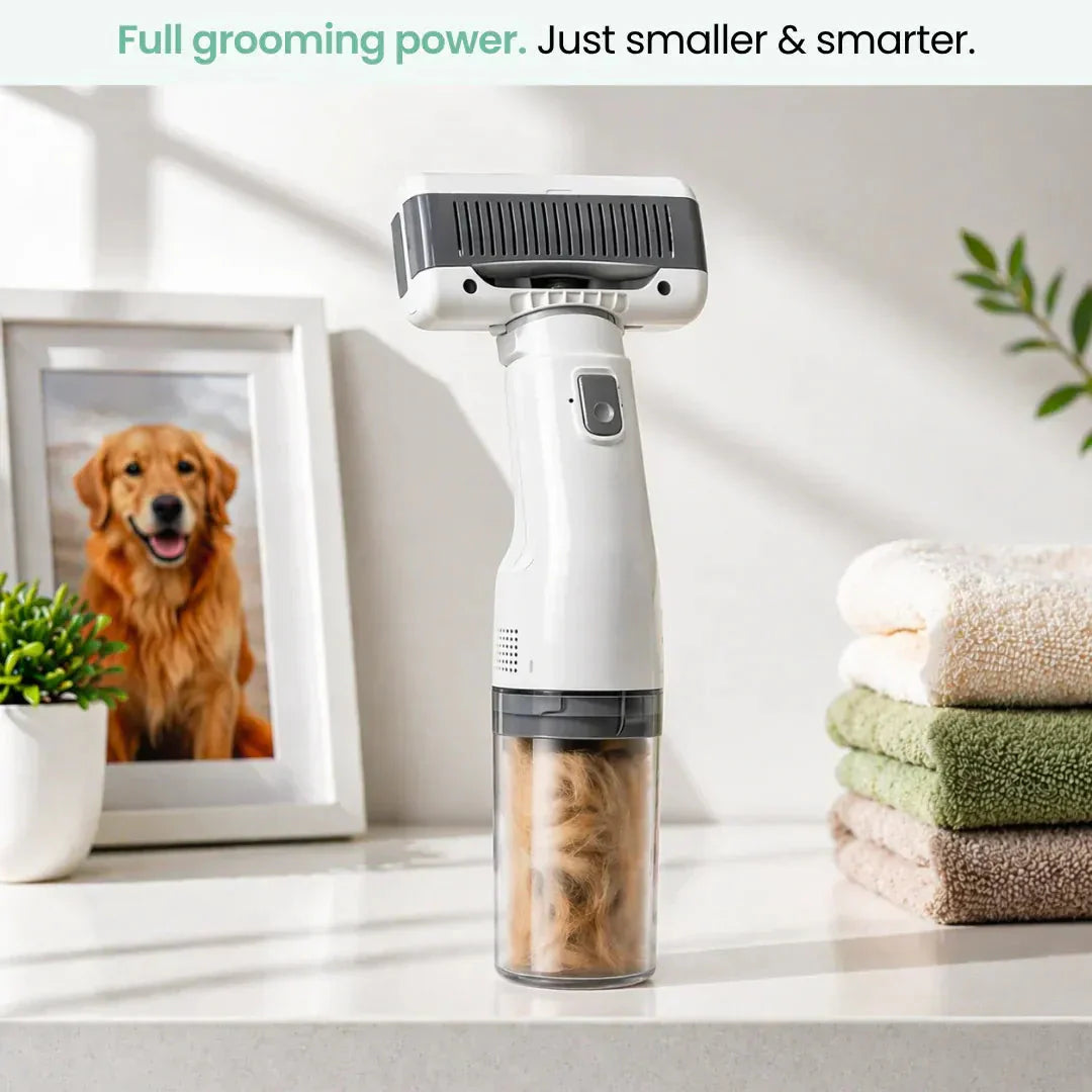 Pet Grooming Vacuum Brush