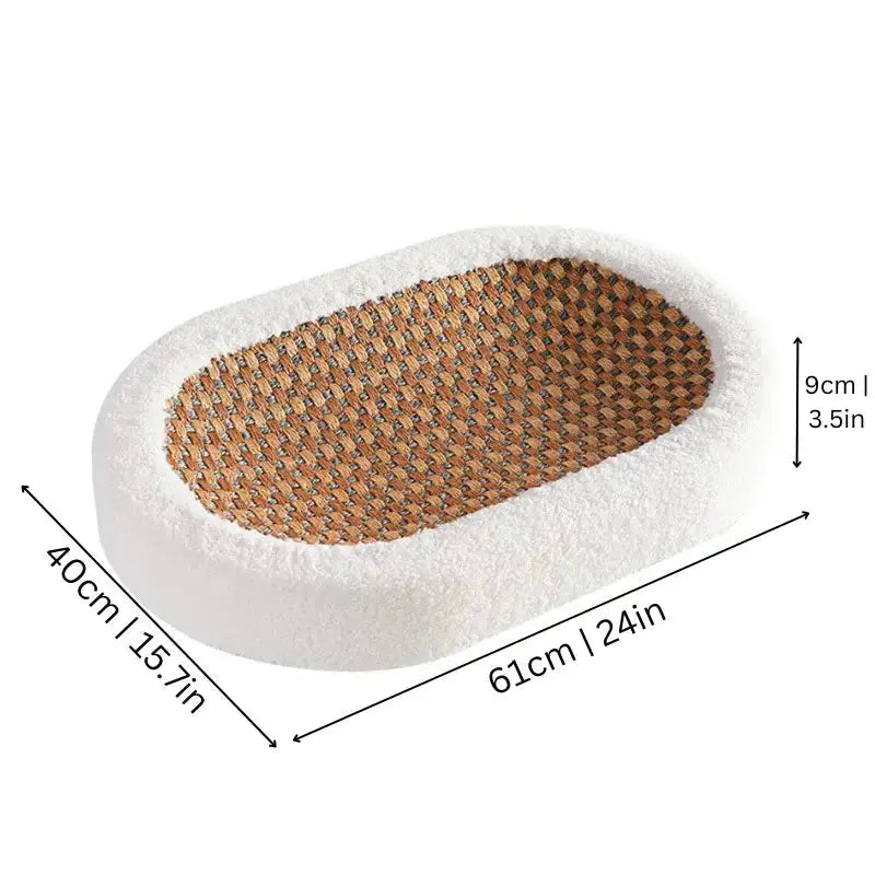 Scratch Lounge – Soft Plush Lounge Bed for Indoor Cats Fursera