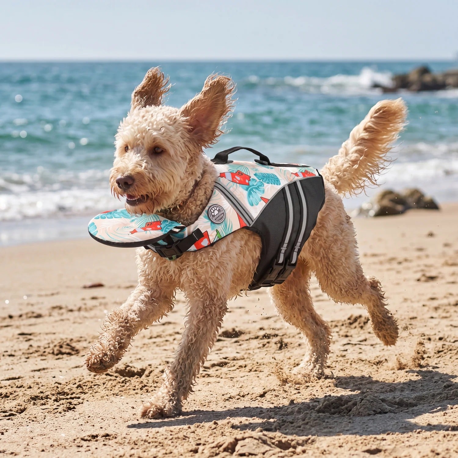 Dog Life Jacket with Head Support