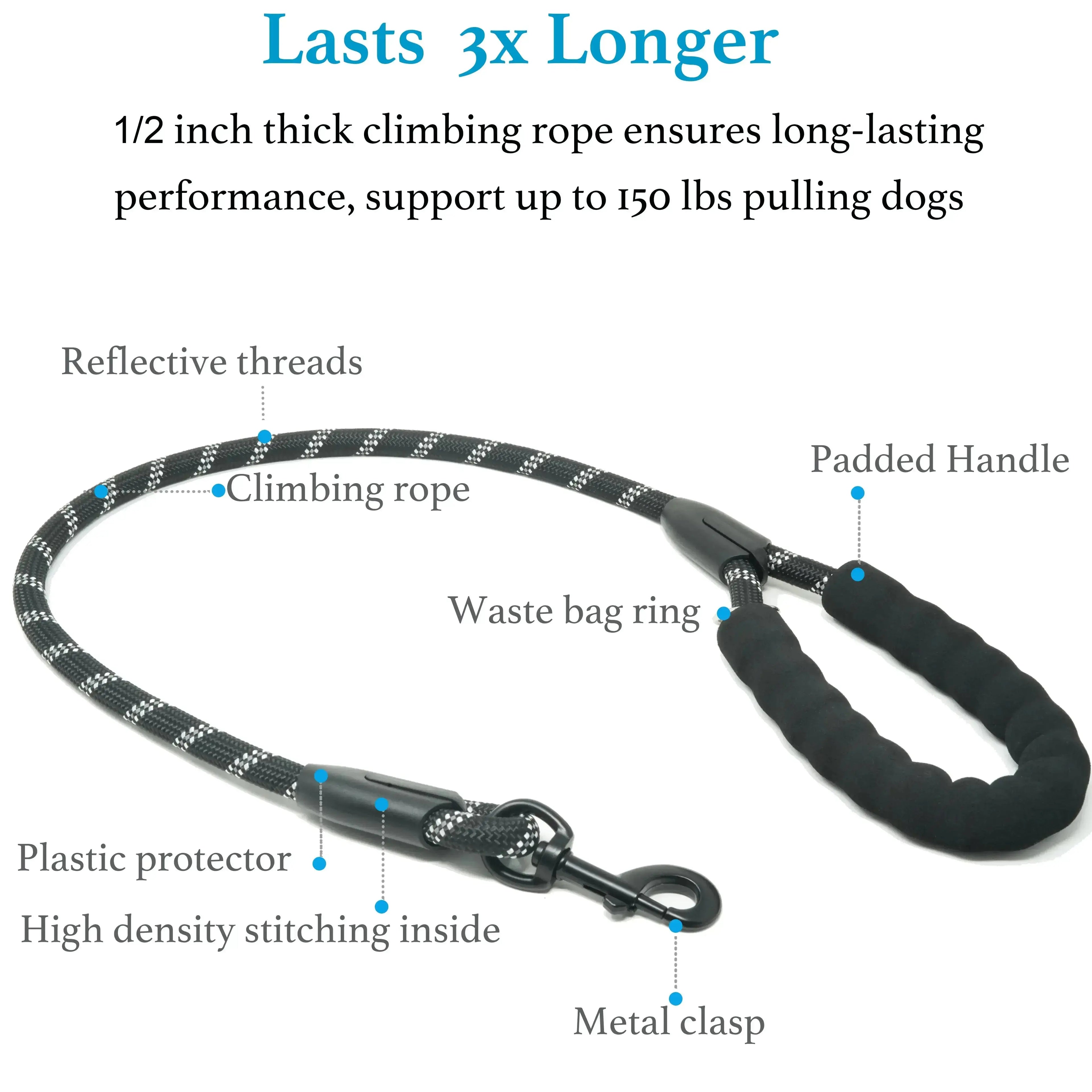 Dual Dog Leash – No-Tangle 360° Swivel Bungee Leash for Two Dogs Fursera