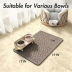 Dog & Cat Feeding Mat – Absorbent Bowl Mat for Mess-Free Meals STTM