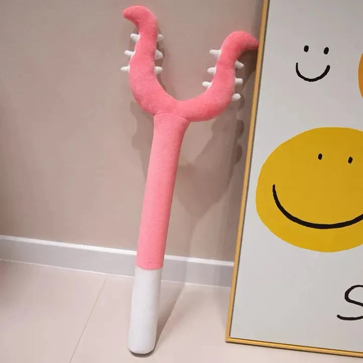 Interactive Plush Cat Toy – Long Teaser Wand for Indoor Cats