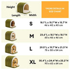 Cozy Cave Pet Bed – Warm Cat & Dog House Fursera