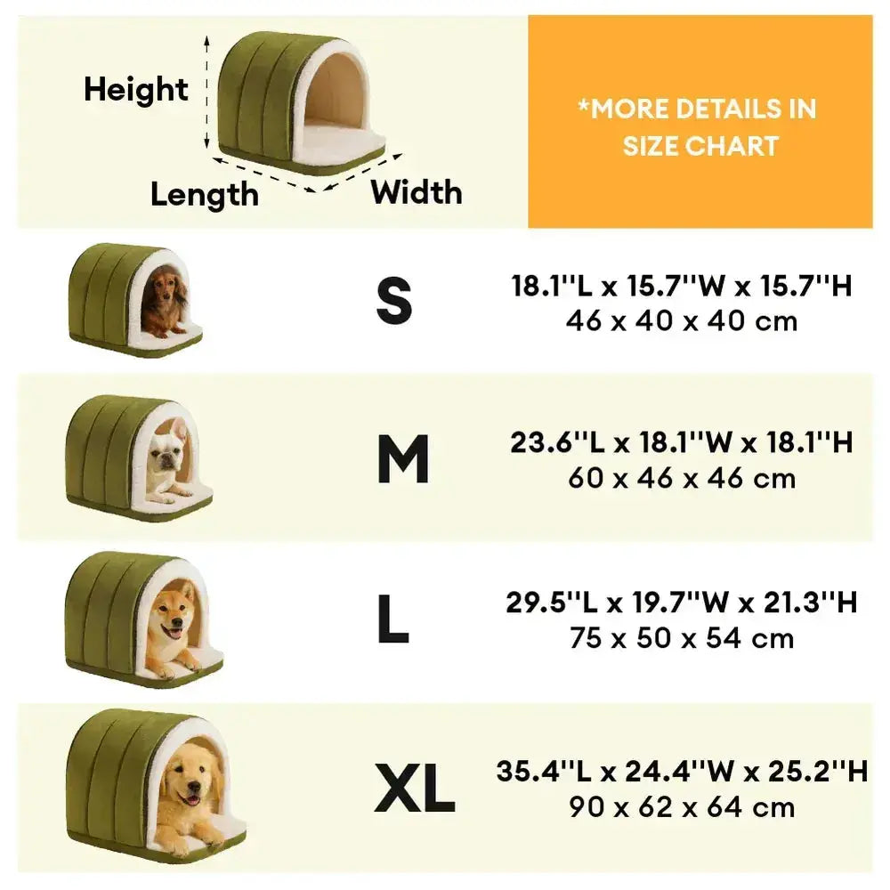 Cozy Cave Pet Bed – Warm Cat & Dog House Fursera