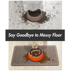 Dog & Cat Feeding Mat – Absorbent Bowl Mat for Mess-Free Meals STTM