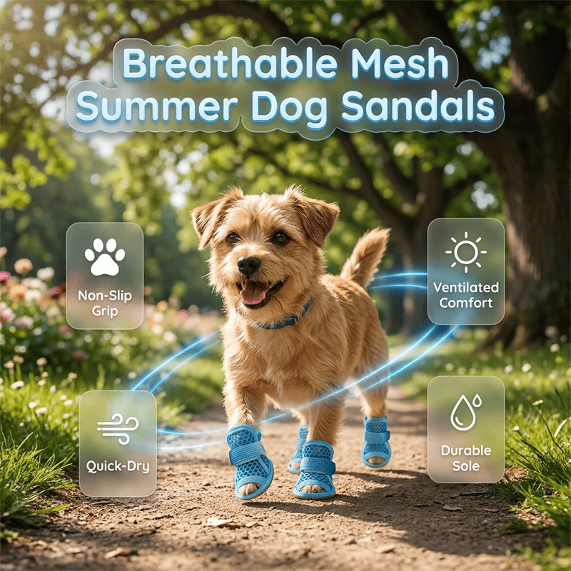 Breathable Mesh Summer Dog Sandals