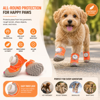 Breathable Anti-Slip Waterproof Dog Boots (4-Pack)