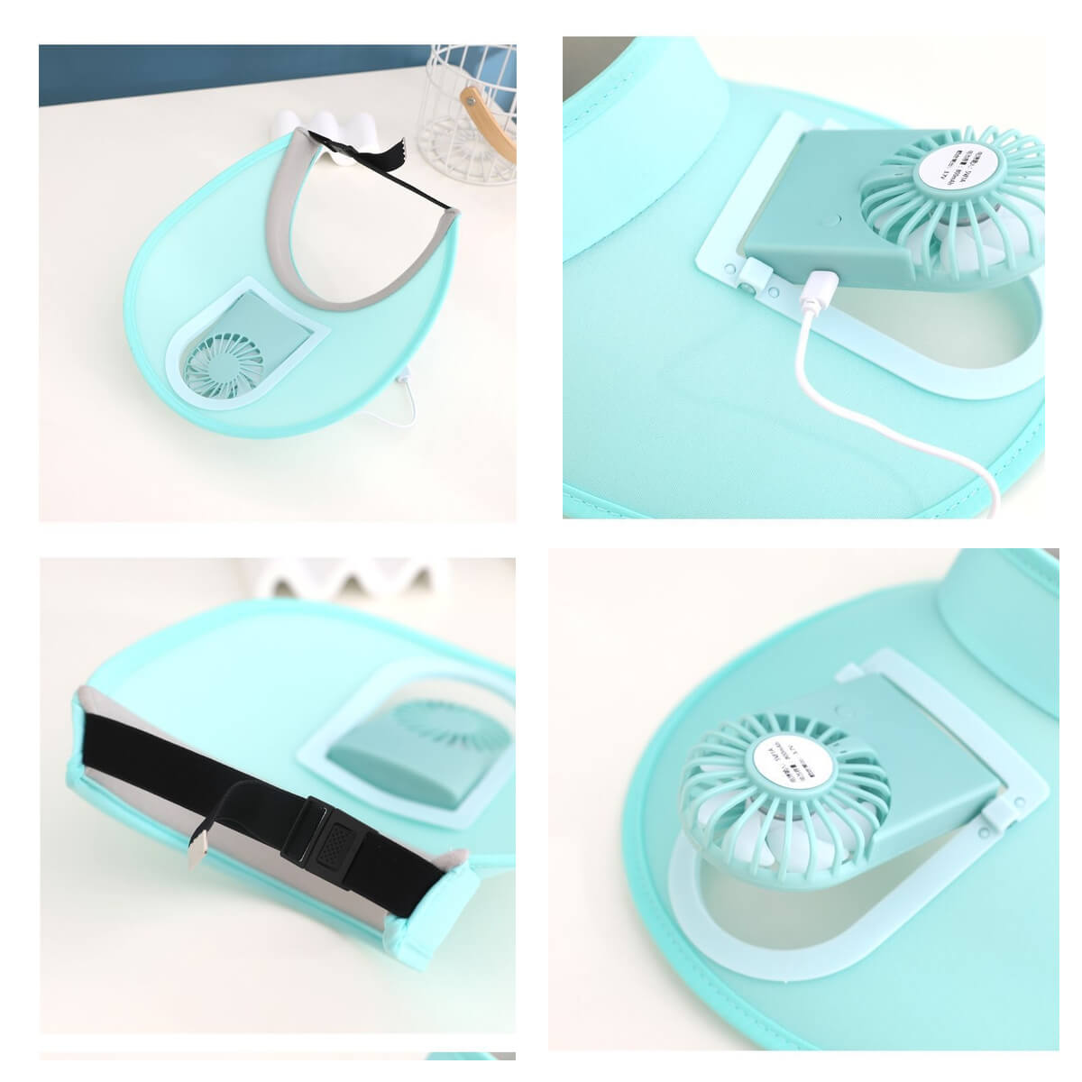 Pet Cooling Fan Hat