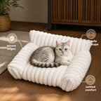 Plush Sofa Pet Bed for Cats & Dogs